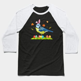 Bunny Ears Eggs Cute Easter Bird Baseball T-Shirt